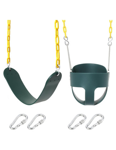 Asiento de columpio de cubo Take Me Away para niños - Verde