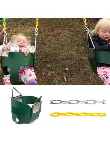 Asiento de columpio de cubo Take Me Away para niños - Verde