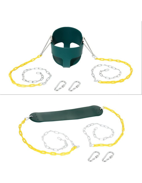 Asiento de columpio de cubo Take Me Away para niños - Verde