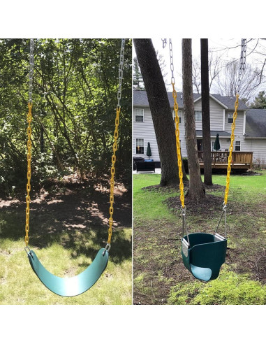 Asiento de columpio de cubo Take Me Away para niños - Verde