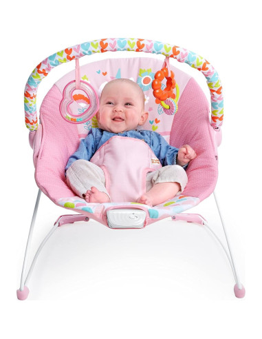 Asiento de rebote para bebés Bright Starts Unicornio Rosa 0-6 meses