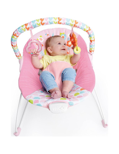 Asiento de rebote para bebés Bright Starts Unicornio Rosa 0-6 meses