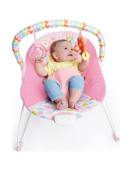 Asiento de rebote para bebés Bright Starts Unicornio Rosa 0-6 meses
