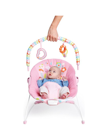 Asiento de rebote para bebés Bright Starts Unicornio Rosa 0-6 meses