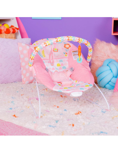 Asiento de rebote para bebés Bright Starts Unicornio Rosa 0-6 meses