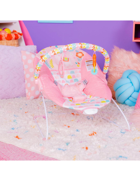 Asiento de rebote para bebés Bright Starts Unicornio Rosa 0-6 meses