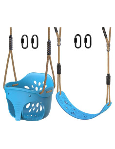 Juego de 2 Asientos de Columpio BeneLabel con Respaldo Alto