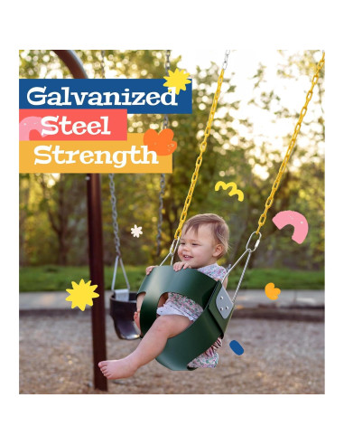 Columpio de Cubo Little Dove Verde con Respaldo Alto 99.79 kg