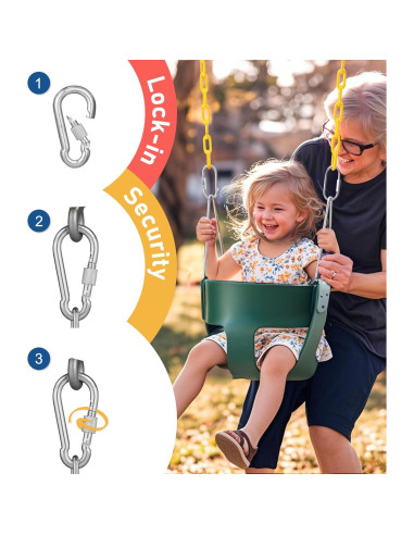 Columpio de Cubo Little Dove Verde con Respaldo Alto 99.79 kg