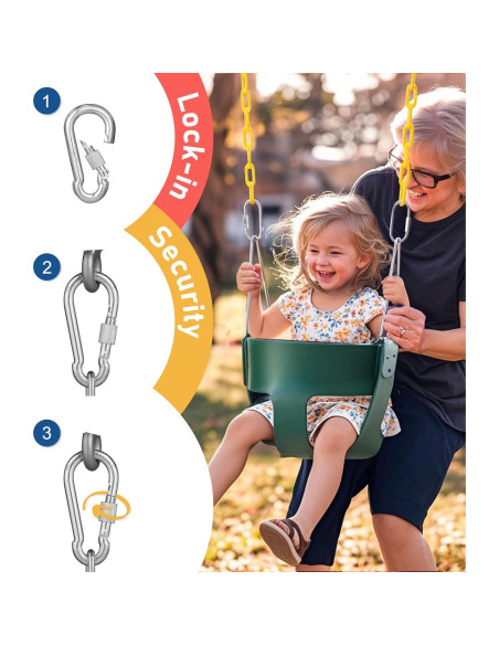 Columpio de Cubo Little Dove Verde con Respaldo Alto 99.79 kg