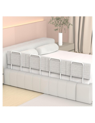 Barandilla de Cama OCBAiLi 200 cm Gris para Niños y Adultos