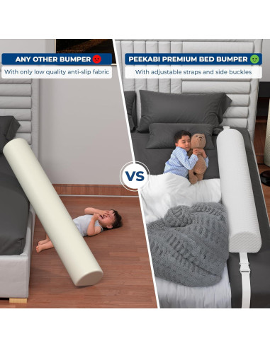 Bumper de Cama Peekabi para Niños 132x13 cm Ajustable