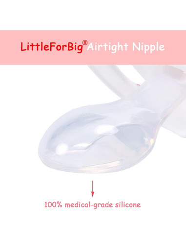 Chupete de Adulto Bigshield LittleForBig Osito Blanco 6.6x4.8cm