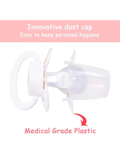 Chupete de Adulto Bigshield LittleForBig Osito Blanco 6.6x4.8cm