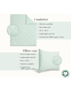 Conjunto de Ropa de Cama Evolur Dreamer 3 Piezas Algodón Orgánico 2