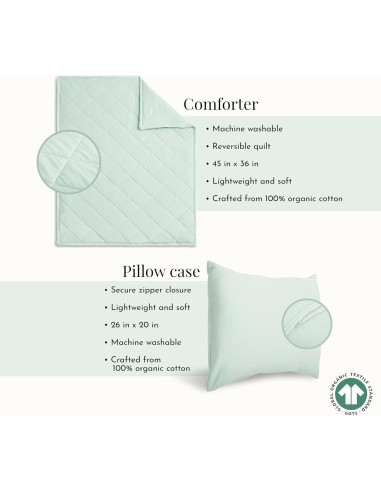 Conjunto de Ropa de Cama Evolur Dreamer 3 Piezas Algodón Orgánico