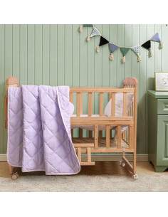 Colcha Microfibra FLXXIE Lavable para Niños 99x119 cm Púrpura 2