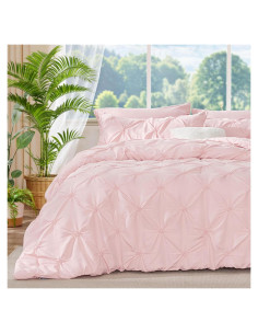Conjunto de Edredón Doble BEDELITE Rosa Bebé 2 Piezas