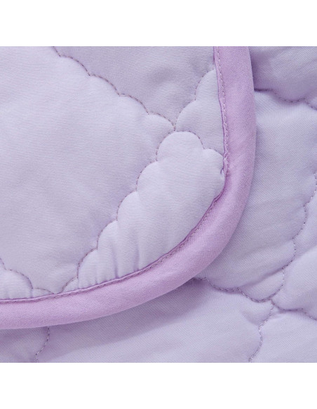 Colcha Microfibra FLXXIE Lavable para Niños 99x119 cm Púrpura