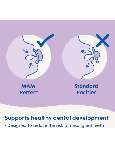Chupete MAM Perfect Night Azul 6-16 Meses, Brilla en la Oscuridad