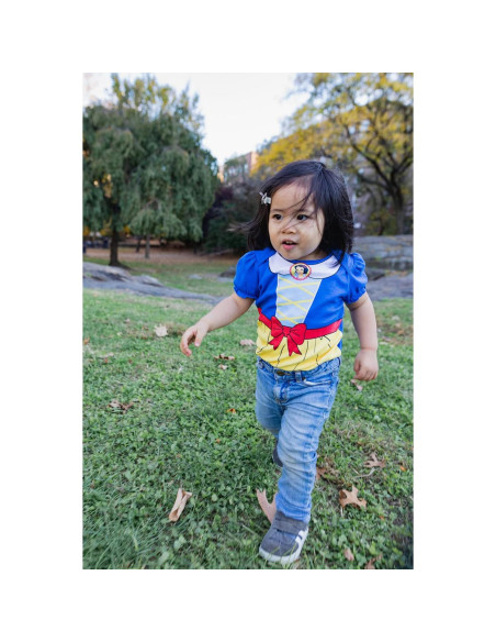 Bodies de Manga Corta Disney Princess con Diadema 0-24 Meses