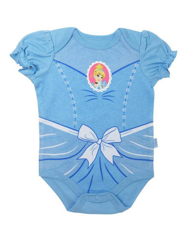 Bodies de Manga Corta Disney Princess con Diadema 0-24 Meses