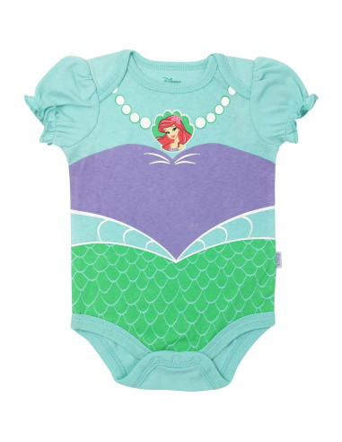 Bodies de Manga Corta Disney Princess con Diadema 0-24 Meses