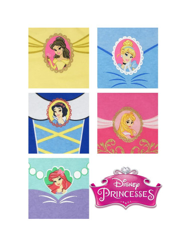 Bodies de Manga Corta Disney Princess con Diadema 0-24 Meses