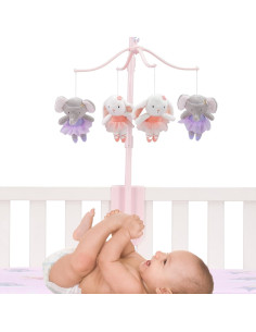 Móvil Musical para Cuna Tiny Dancer Bedtime Originals - Rosa 2