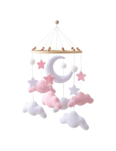 Móvil de Guardería Ceecolia Rosa Ajustable para Cuna Bebé