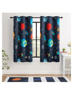 Cortinas Opacas BOHOMOCASA KIDS1astronaut 107x160 cm 2 Paneles