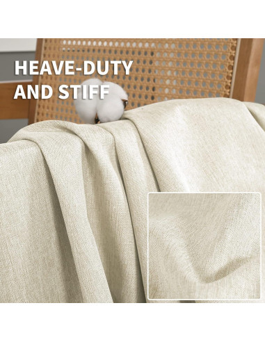 Cortinas Opacas BGment 132x213 cm Avena Juego de 2 Paneles