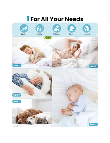 Almohadillas de Cama Lavables Impermeables ROTOPATA 86x91 cm