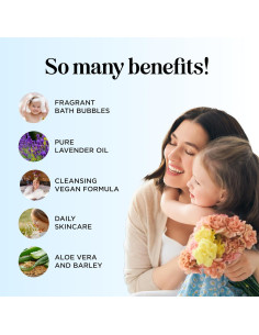 Baño de Burbujas Calmante Honeydew 473 ml - Niños con Aloe y Lavanda 2