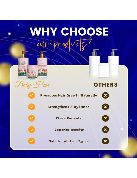 Champú y Gel de Baño Baby Hair 295 ml - Sin Sulfatos, Fresa