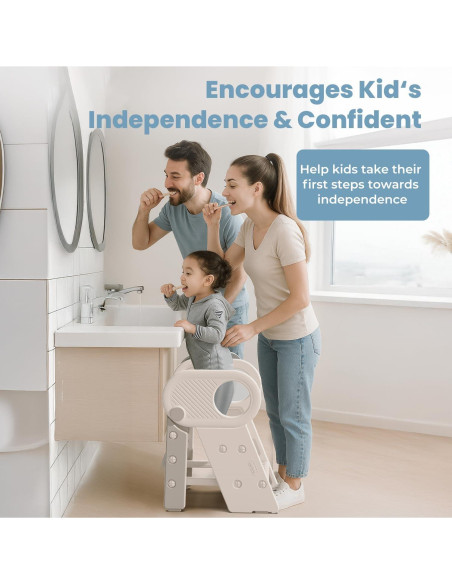 Taburete Ajustable Esemoil para Niños 3 Pasos Antideslizante