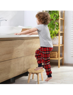 Taburete de Bambú GOBAM 18.5 cm - Resistente hasta 136 kg 2