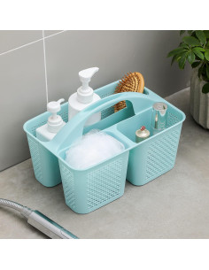 Caddy de Ducha Portátil UUJOLY, Organizador Azul 31x22x14 cm 2