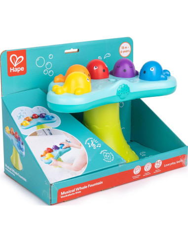 Juguete de Baño Hape Music Fountain Ballena 15x28cm