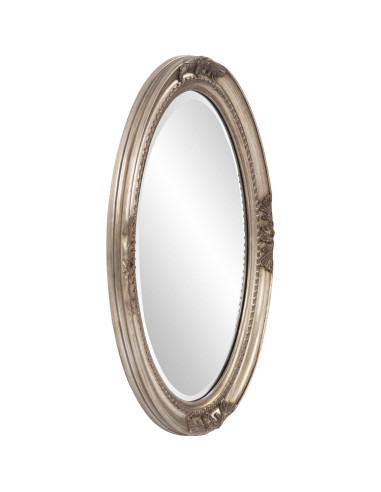 Espejo Ovalado Howard Elliott Queen Ann Plata Antigua 83.8x63.5cm