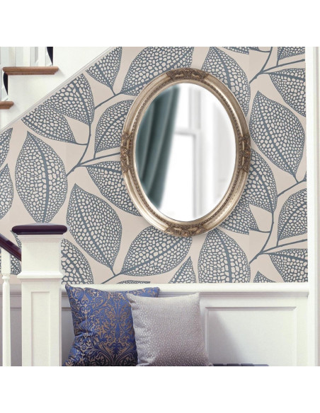 Espejo Ovalado Howard Elliott Queen Ann Plata Antigua 83.8x63.5cm