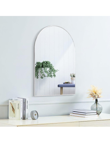 Espejo Arco Moderno SCWF-GZ 61x41 cm Plata Montado en Pared