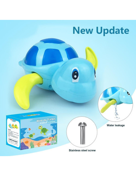 Juguetes de Baño Tortuga Nadadora YiTTOO para Niños 1-5 Años