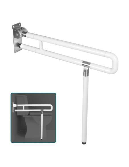 Barra de Agarre Plegable INNOLIFE 75 cm Antideslizante Blanca