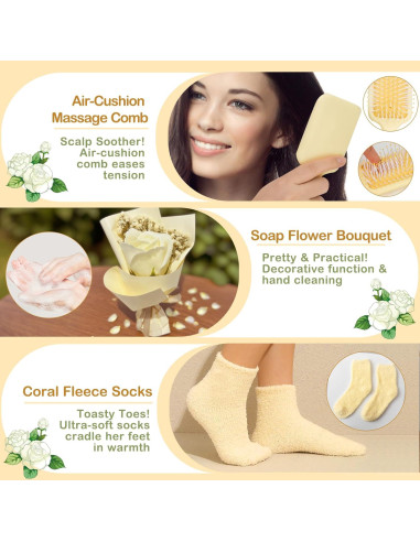 Juego de Regalo para Nuevas Mamás Sysmie - 11 Piezas de Spa y Bebé