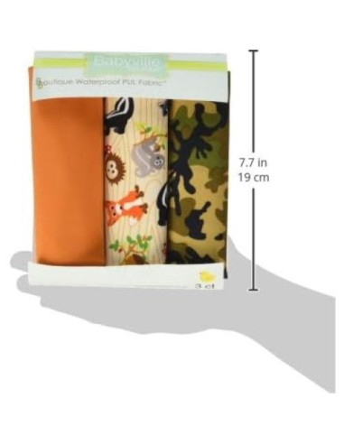 Cortes de Tela PUL Impermeable Babyville 53x61 cm Paquete de 3