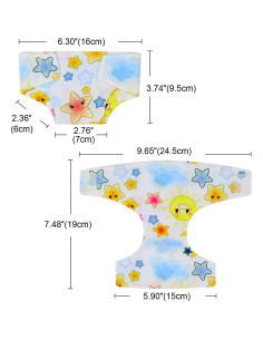 Pañales para Muñecas de Bebé ZITA ELEMENT 10 Pcs 35-40 cm 2