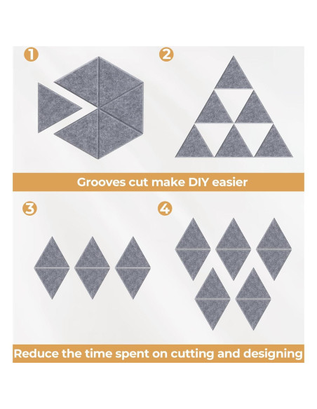 Paquete de 18 Paneles Acústicos Autoadhesivos Vangoa 35.6x30.5cm