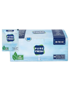 Toallitas Húmedas PureFresh 40 Unidades Desechables Sin Alcohol