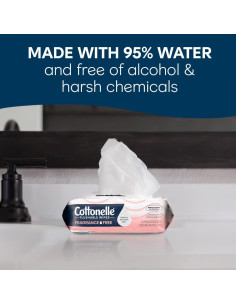 Toallitas Húmedas Desechables Sin Fragancia Cottonelle - 84 Unidades 2